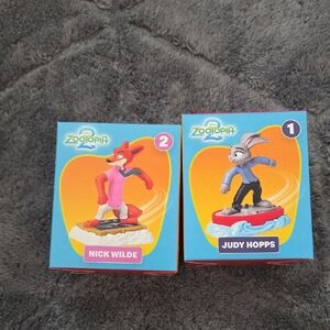 Zootopia 2 Kids Figures - Nick Wilde & Judy Hopps - Blue/Orange Packaging
